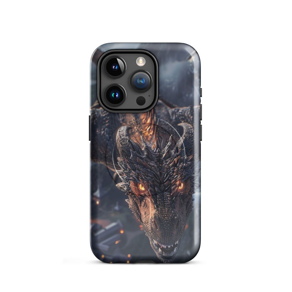 Shadowflame Fury fire dragon MagSafe case for iPhone 15 Pro Max – gallery image 8