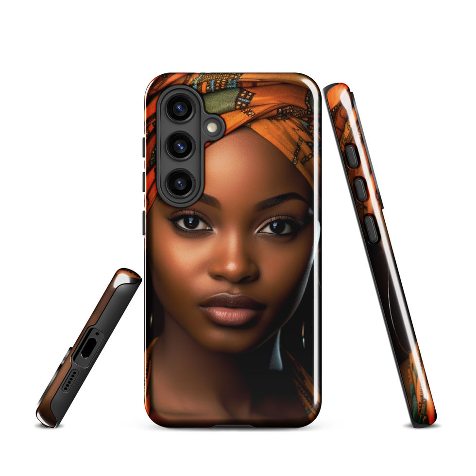 Roomier Galaxy S24 Plus cover combining durable protection with regal portrait art
