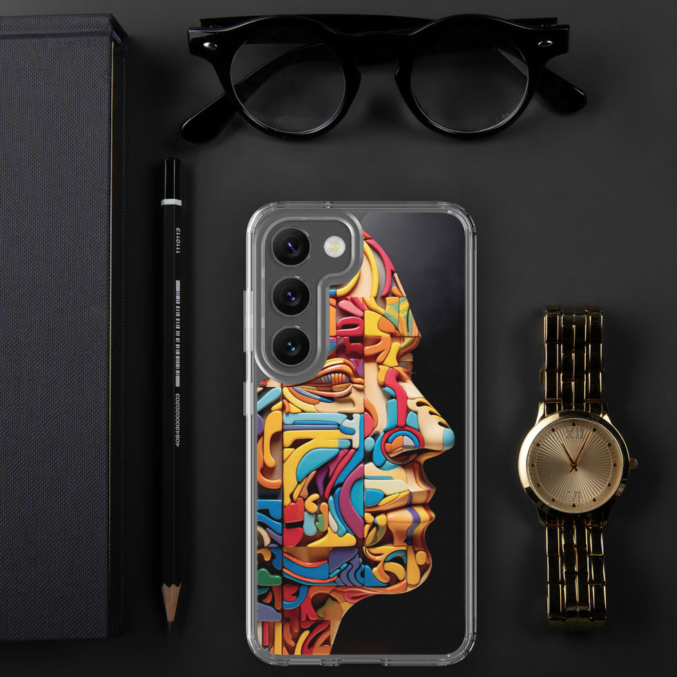 “Mechanical Mind” clear case for Samsung, clear edge detail, image 40
