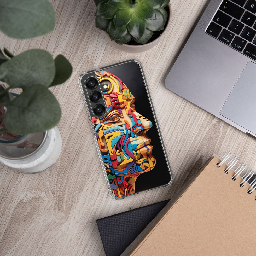 “Mechanical Mind” clear case for Samsung, everyday carry view, image 26
