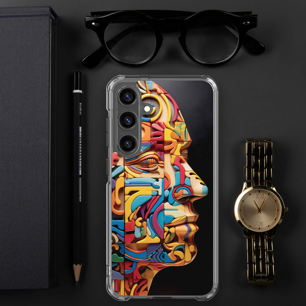 “Mechanical Mind” clear case for Samsung, close-up artwork view, image 43
