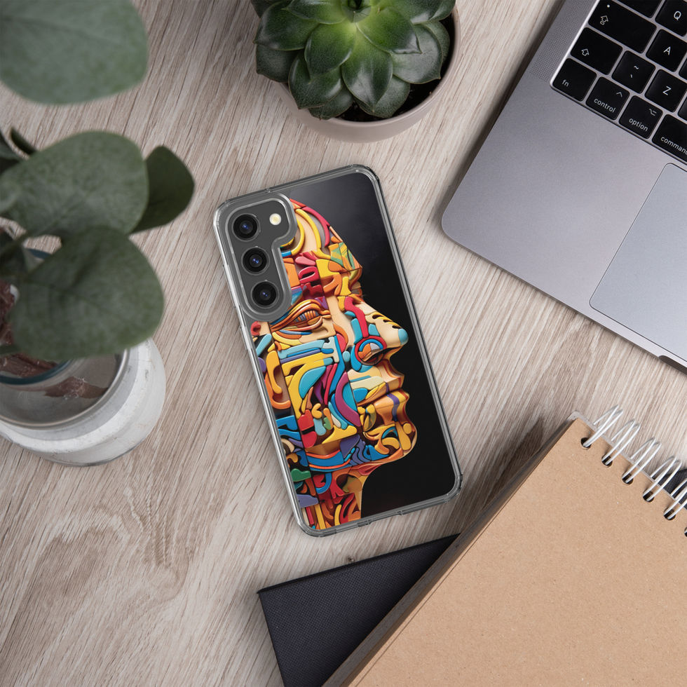 “Mechanical Mind” clear case for Samsung, maze pattern detail, image 36