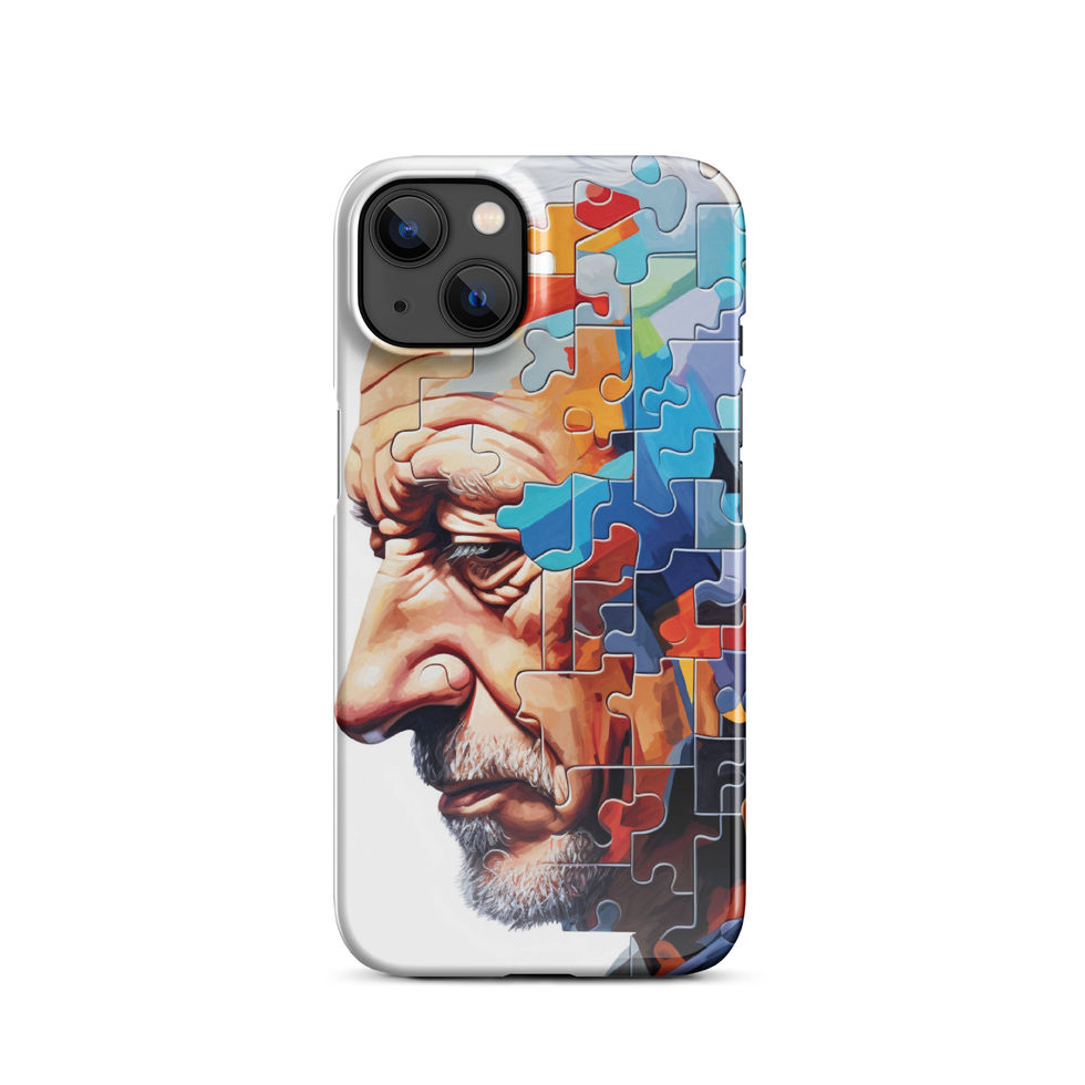 “Fading Pieces” snap case for iPhone, geometric colour detail, image 10
