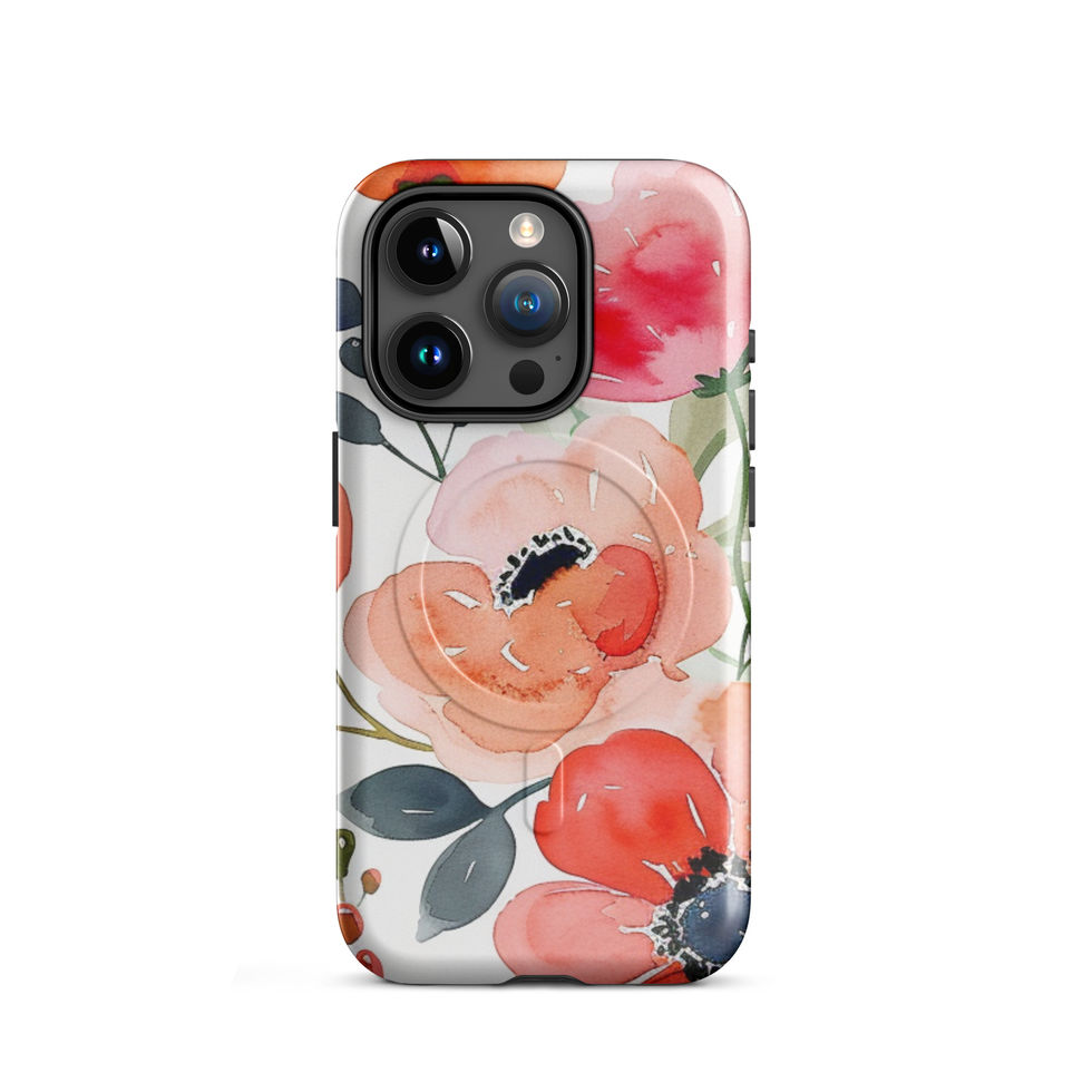 Vibrance Bloom bright flower garden MagSafe case for iPhone 15 Pro Max