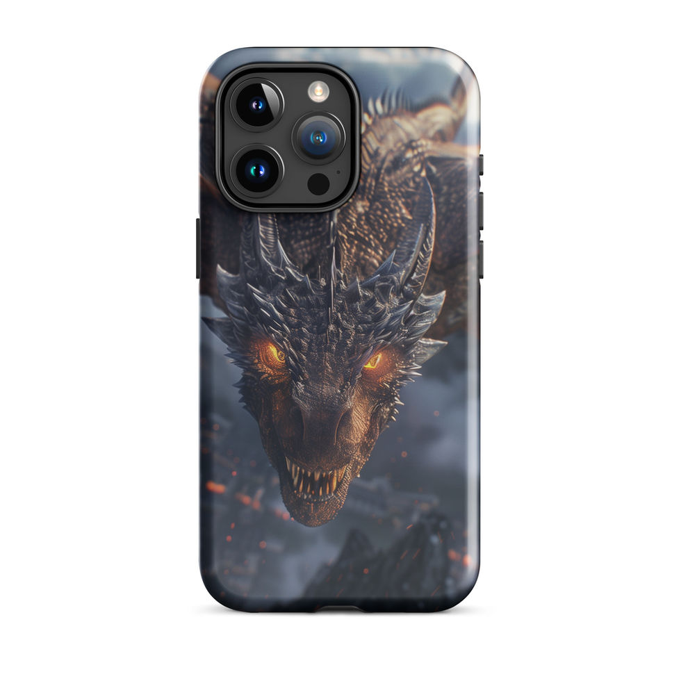 Emberstorm Dominance fire dragon tough case for iPhone 16 – gallery image 20