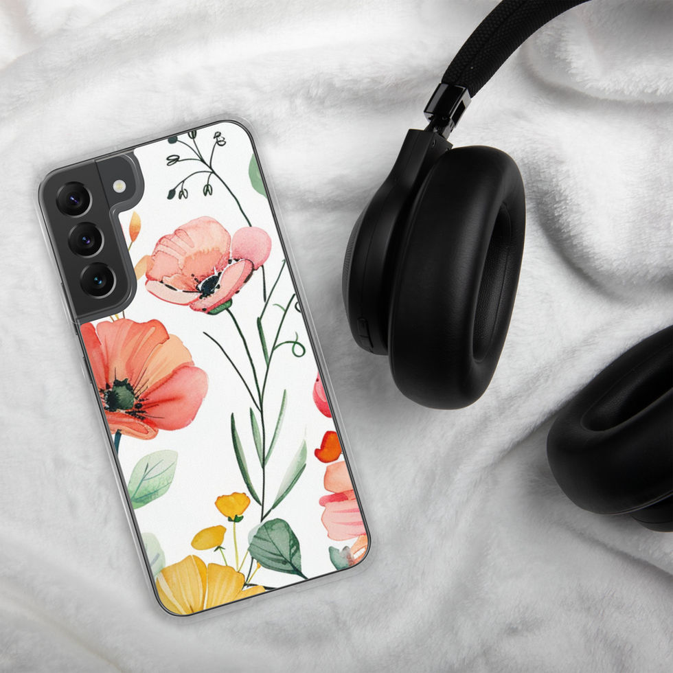 Petal Blush clear Samsung case, everyday view 18