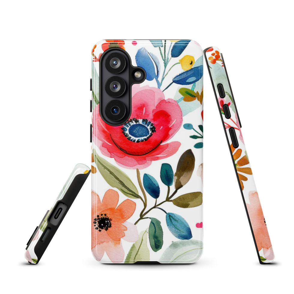 Field Notes in Bloom tough case for Samsung Galaxy S26 Plus, dual-layer botanical journal artwork, image 13