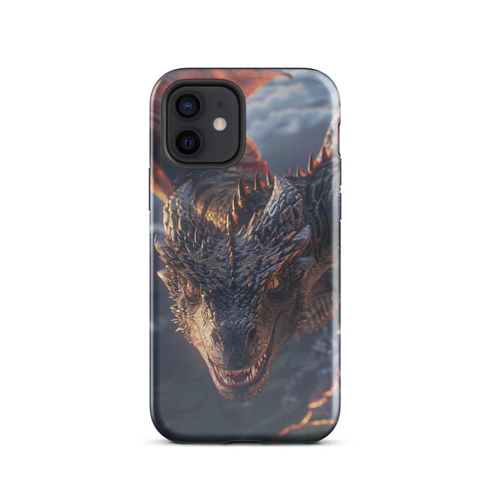 Infernal Flight winged fire dragon tough case for iPhone 12 Pro – gallery image 6