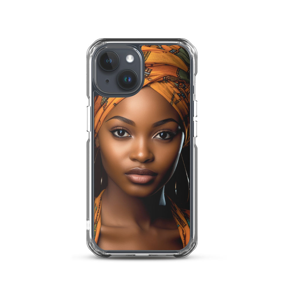 Gold textures celebrating heritage and elegance on a transparent iPhone case