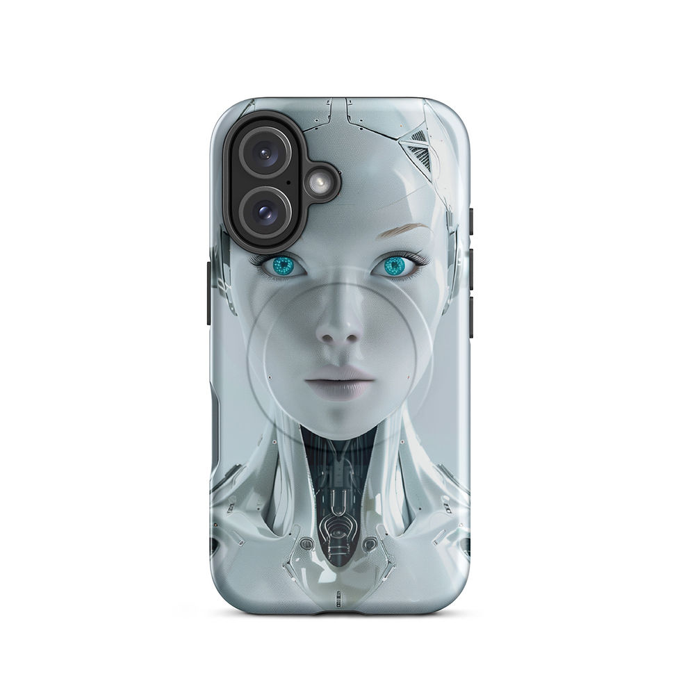 Nova Ascend pearl-white front-facing android iPhone MagSafe case front view