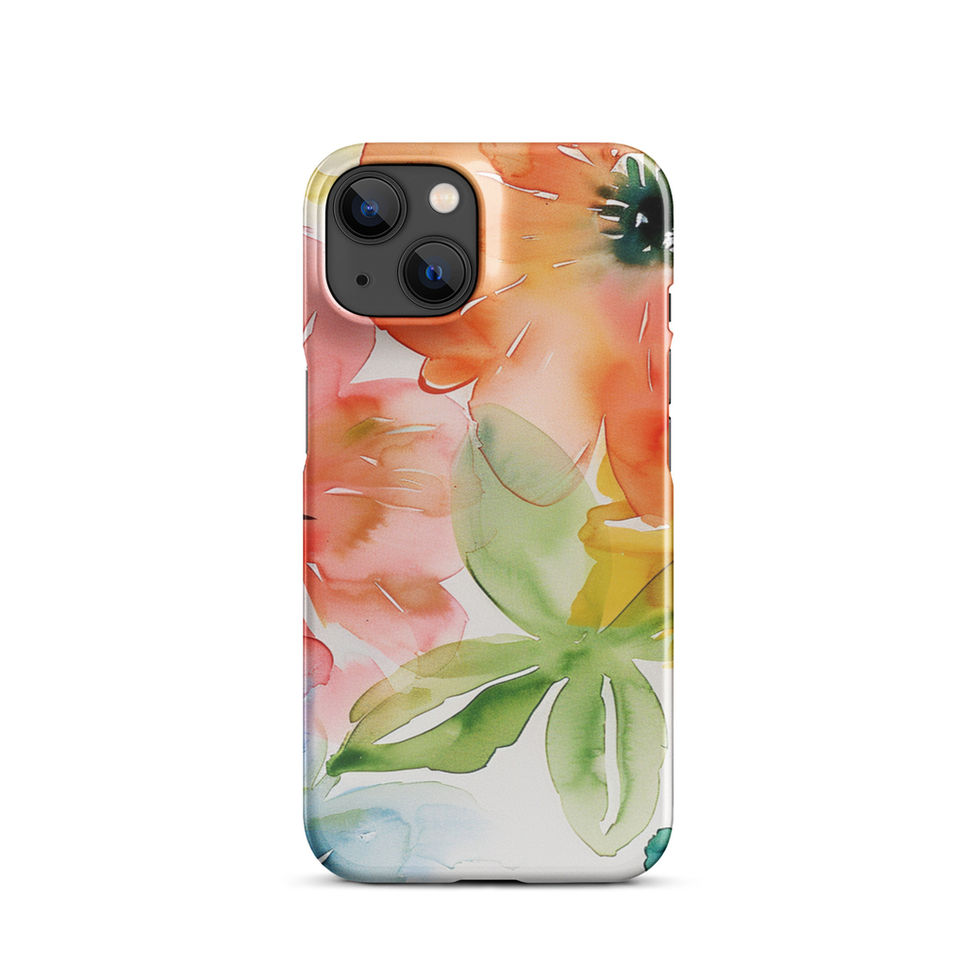Bloom Riot floral snap case for iPhone 14 Plus, front view