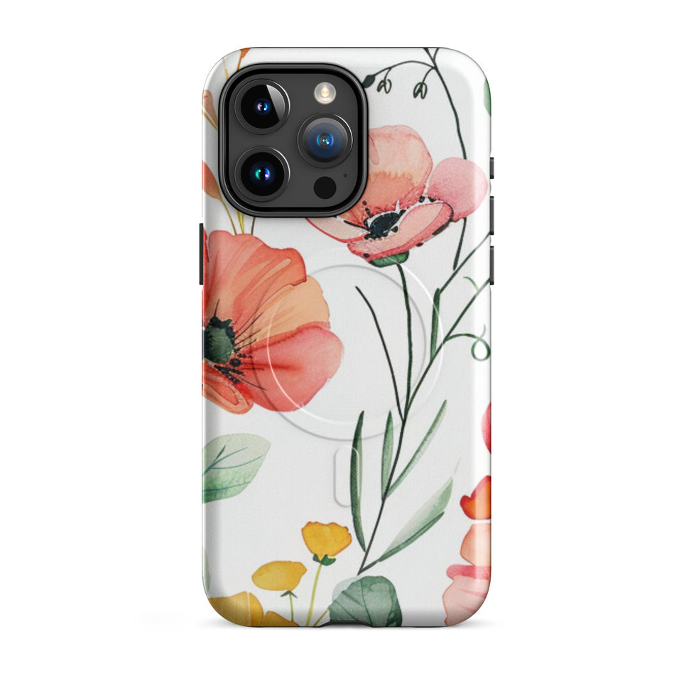 Petal Blush MagSafe iPhone case, yellow accent 9