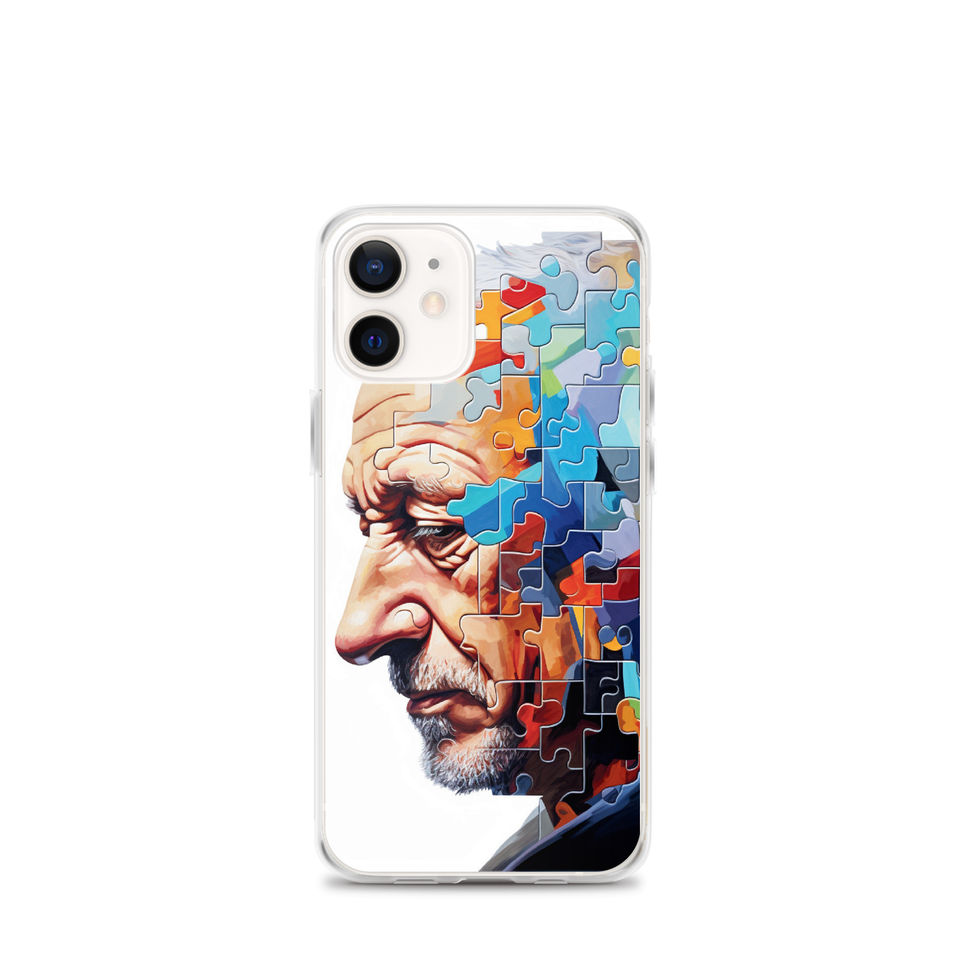 “Fading Pieces” clear case for iPhone, portrait artwork detail, image 8