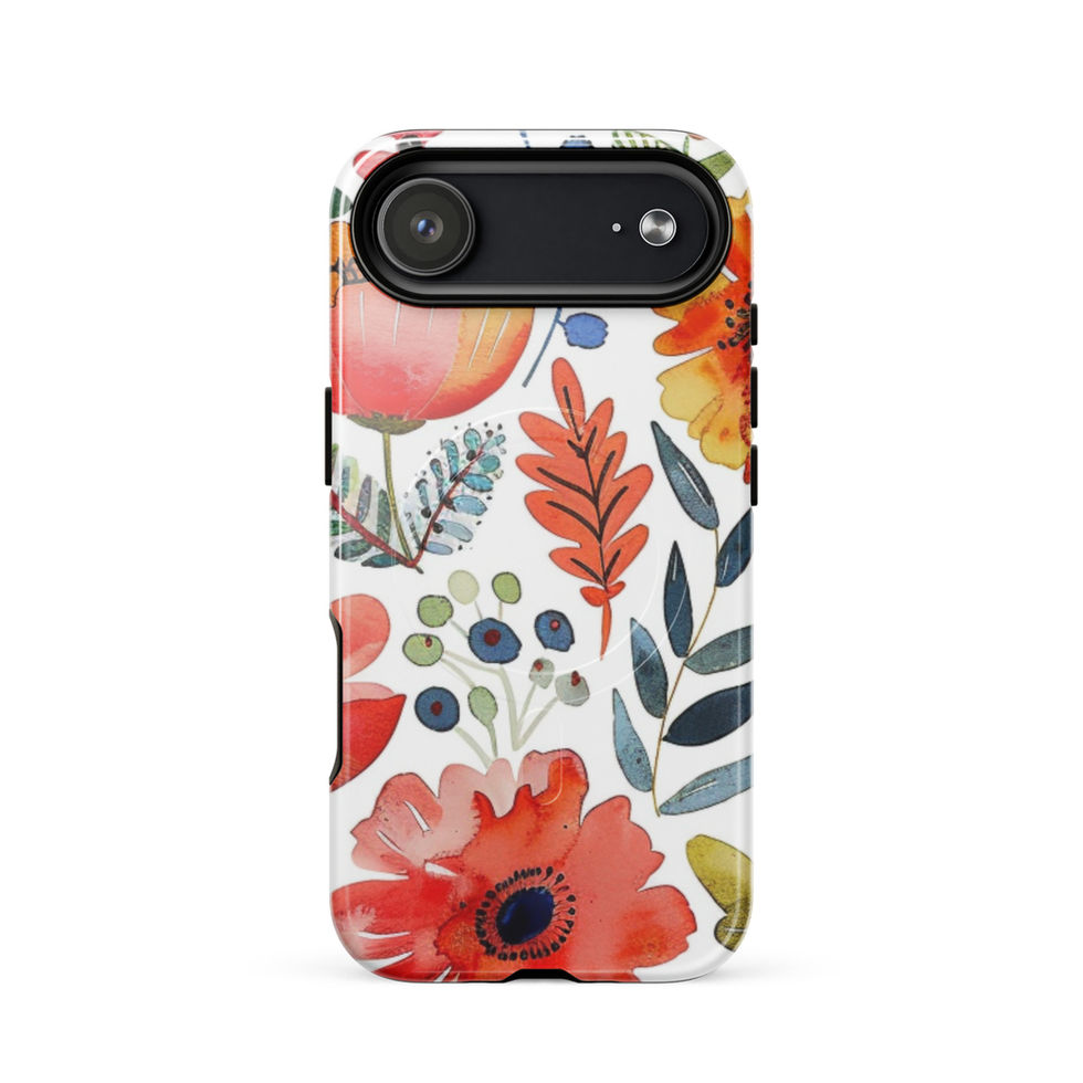 Garden Scribbles MagSafe tough case for iPhone 17 Air, floral sketch artwork, gallery view 14, image 14