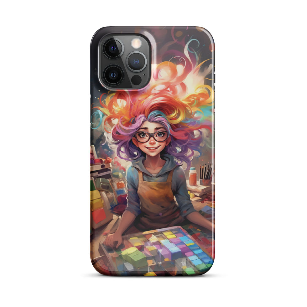 Creative Sparks vivid artistic portrait on slim iPhone snap case — gallery view 08