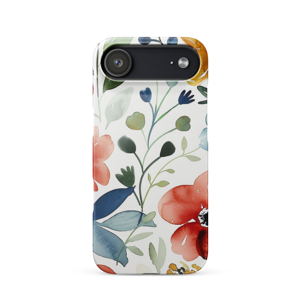 Watercolour Bloom snap case for iPhone 17 Air, expressive orange floral artwork, image 25