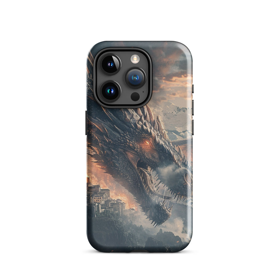 Scorched Earth fire dragon tough iPhone case gallery view 19