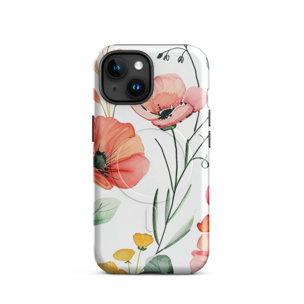 Petal Blush MagSafe iPhone case, peach bloom view 6