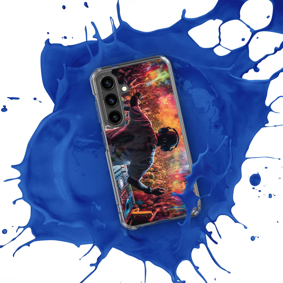 Vibrant Beats colorful music artwork on a transparent Samsung case, gallery image 50 of 50