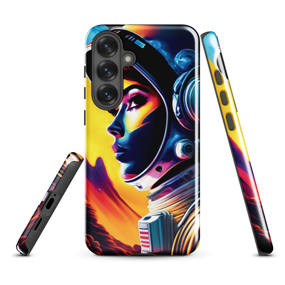 Cosmic Vision futuristic portrait on a tough Samsung case — gallery view 11