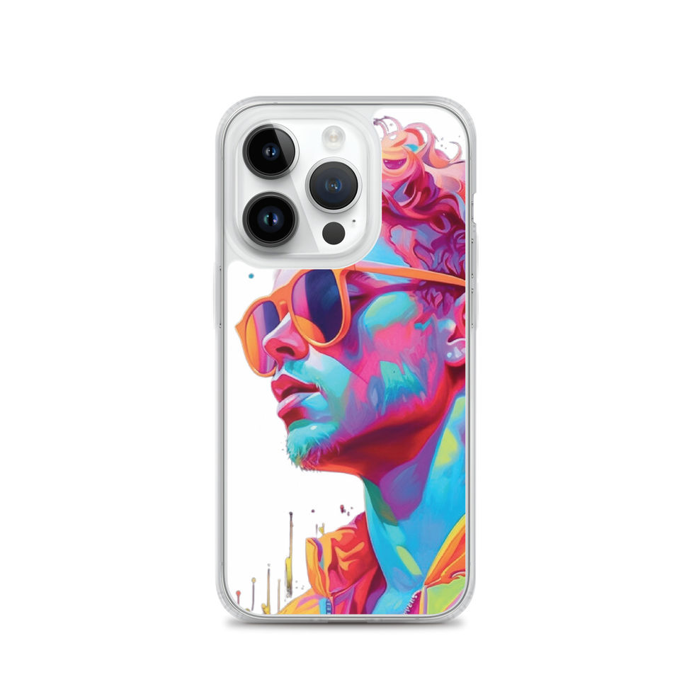 Neon Rebel portrait on a white-background clear iPhone case โ gallery view 28