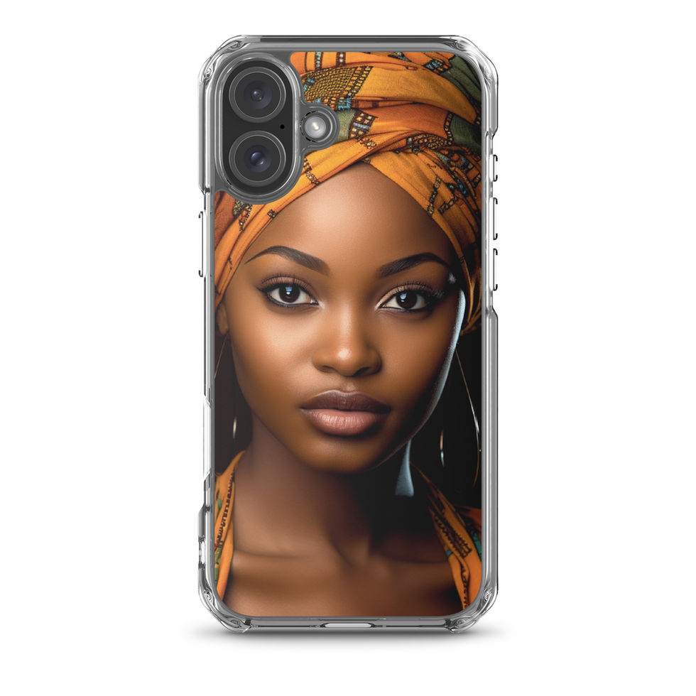Stylish protection combining a clear shell with richly detailed cultural art