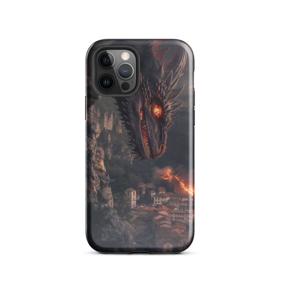 Infernal Watcher blazing dragon tough case for iPhone 12 Pro Max – gallery image 7