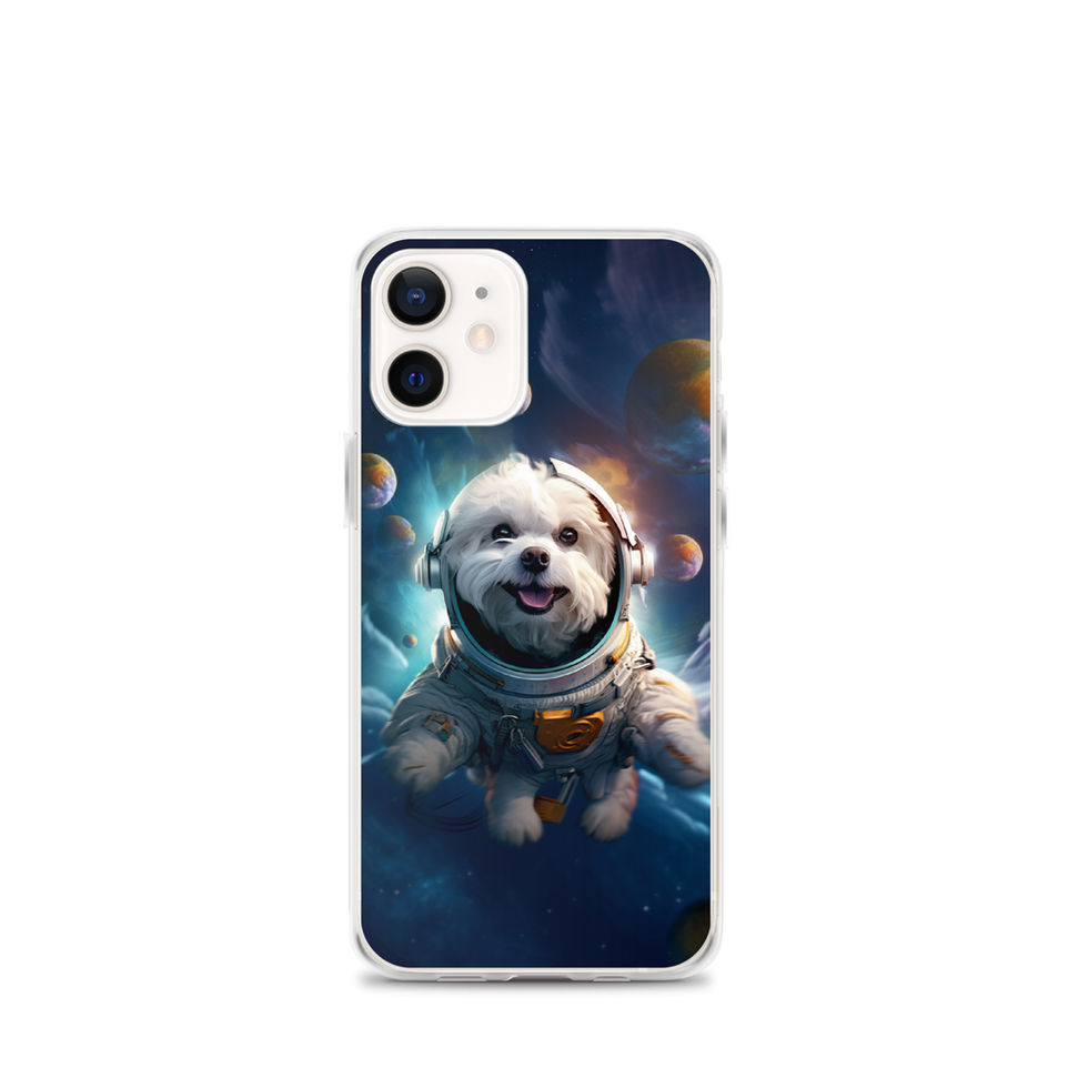 Galactic Voyager cosmic dog iPhone clear case — full product preview 08