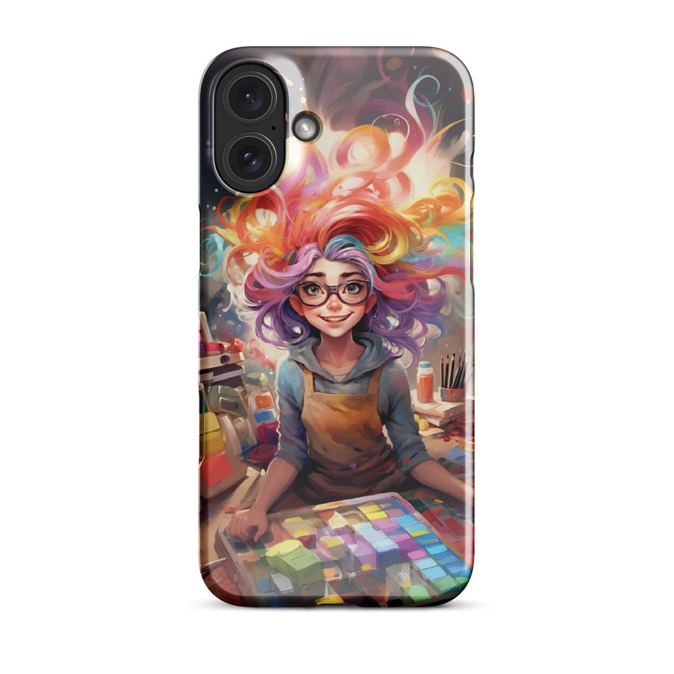 Creative Sparks vivid artistic portrait on slim iPhone snap case — gallery view 21