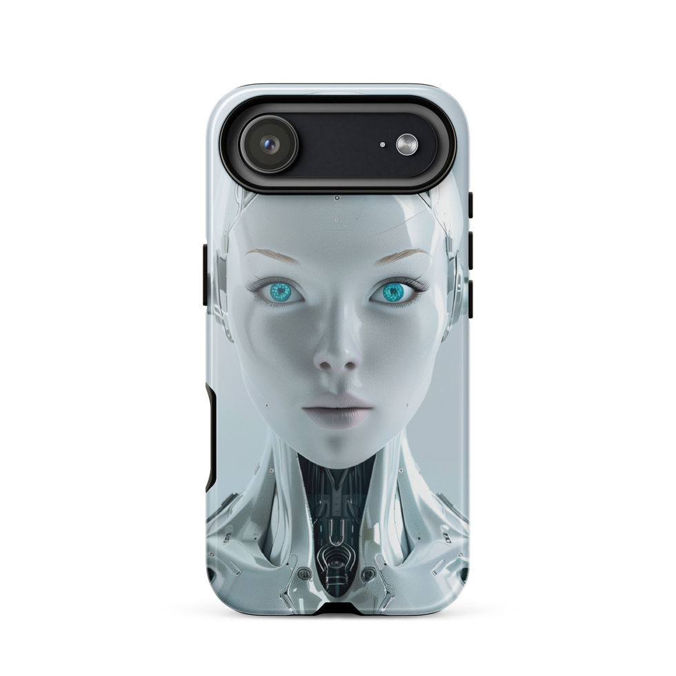 iPhone phone case highlighting Nova Ascend precise neck circuitry