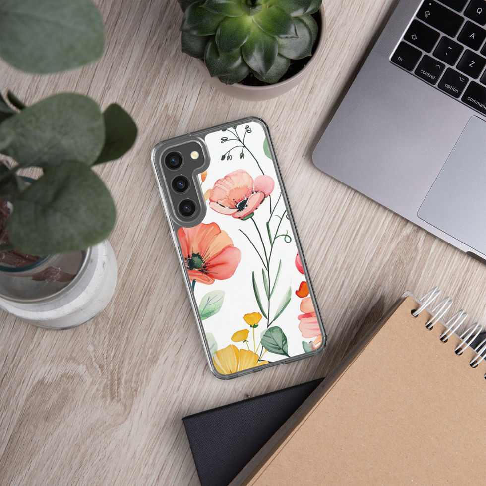 Petal Blush clear Samsung case, case detail 36