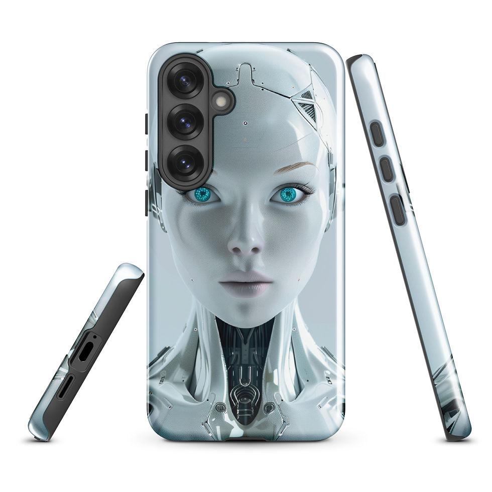 Nova Ascend pearl-white front-facing android Samsung tough case front view
