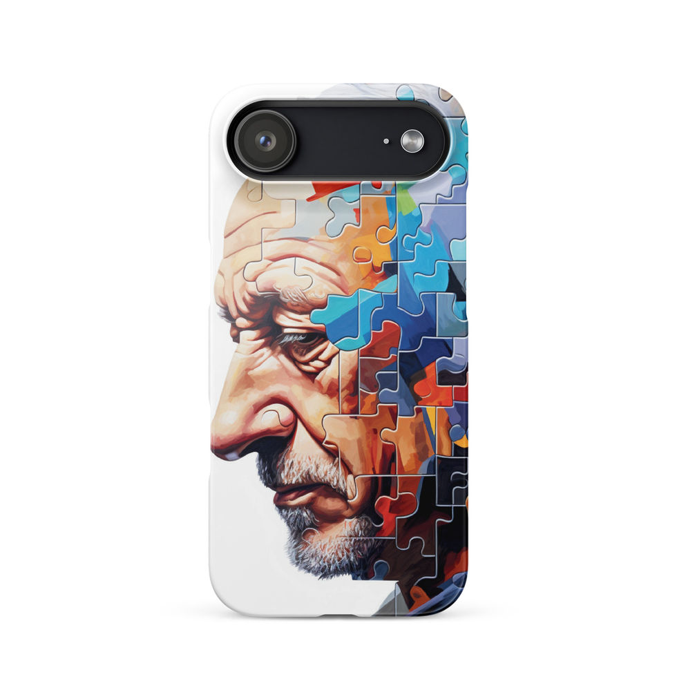 “Fading Pieces” snap case for iPhone, luminous pattern detail, image 25