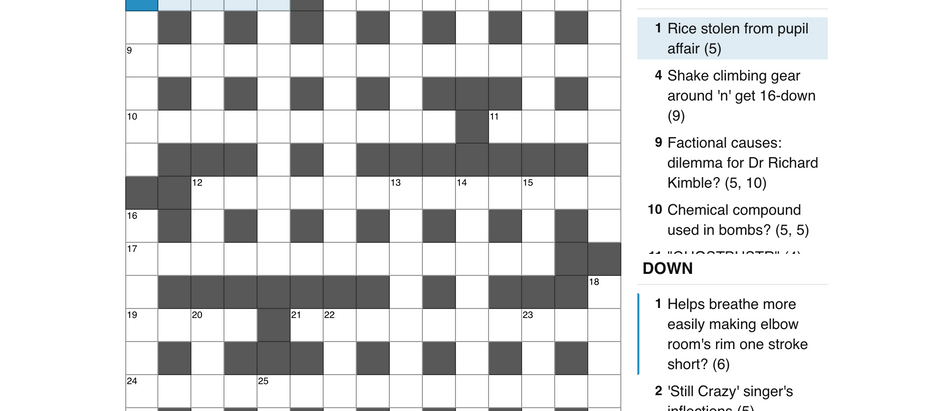 Cryptic 1: How To Crossword