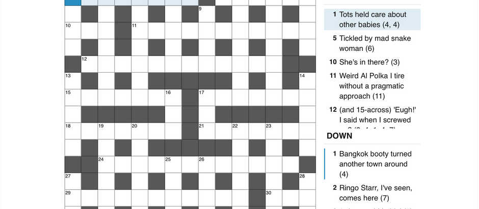 Cryptic 3: And Now, The Story Of A Crossword
