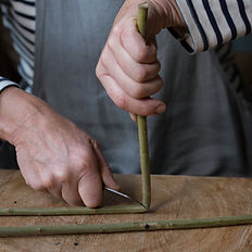 Hoop Making with Jenny Crisp, Teaching willow weaving