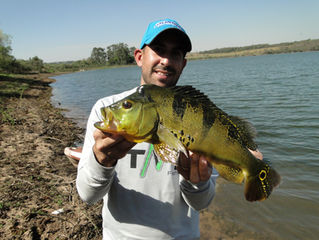 Pescaria no rio Cubatão com iscas Lori-x