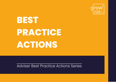 Adviser Best Practice Actions Series