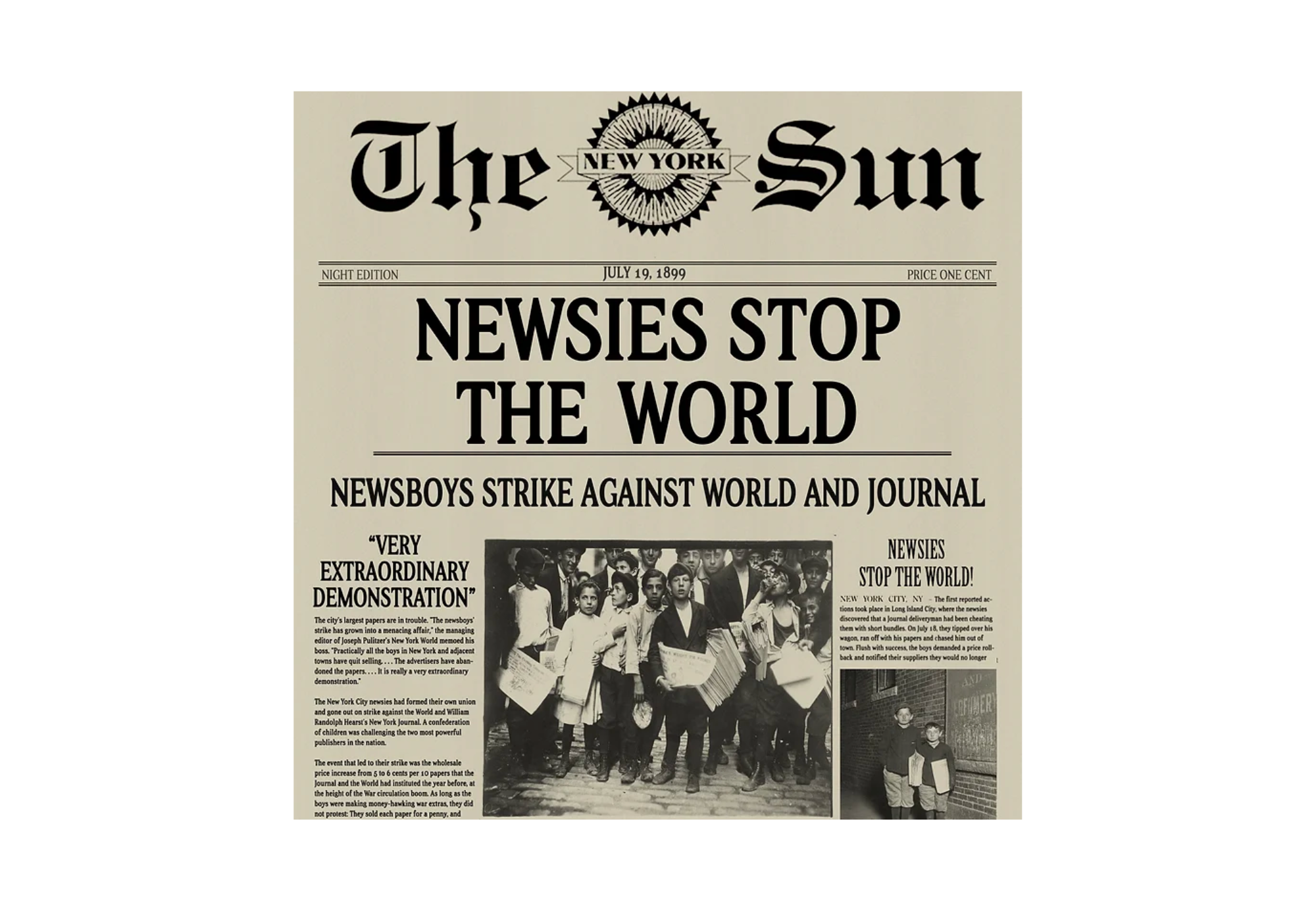 T028 Newsies Stop The World (T028)