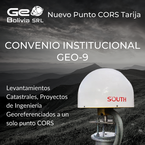 El primer C.O.R.S. / N.T.R.I.P. del colegio de topógrafos de Bolivia se instalará en Tarija