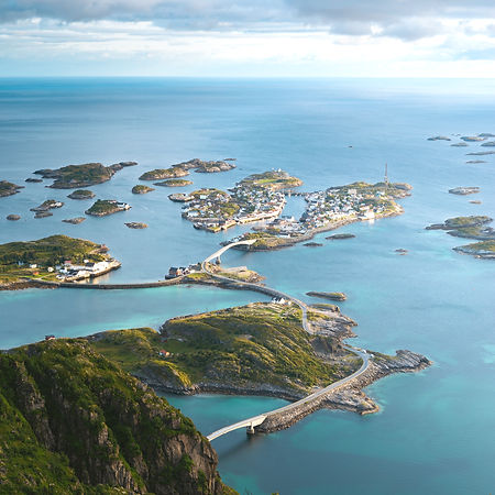 Lofoten weg noorwegen