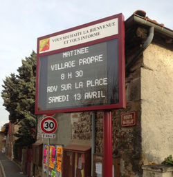 Panneau mairie TCR Multimédia