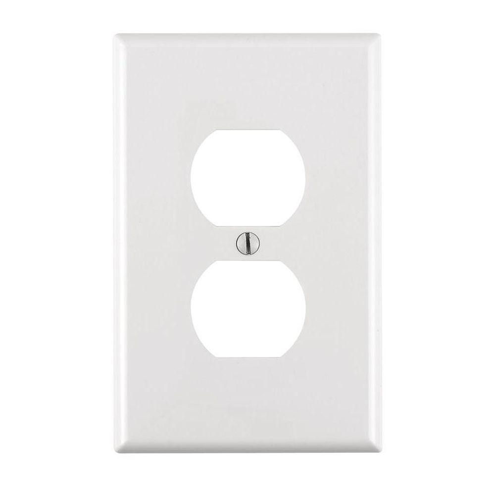 Tapa para contacto dúplex blanca levitón (pz)