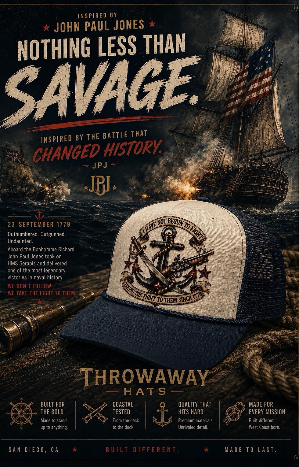I Have Not Begun to Fight trucker hat