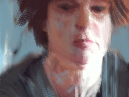A gentle #adailyselfreflection #draw365 #iPhonedrawings