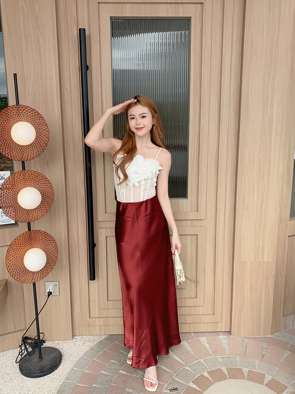 Thumbnail: Red Silky Skirt