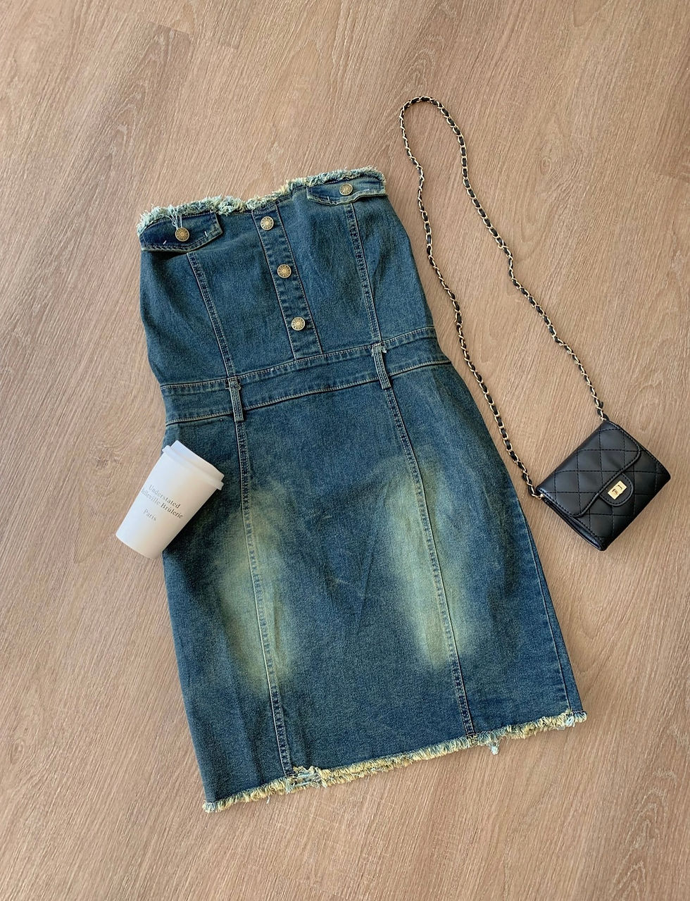 Thumbnail: Denim Furry Dress