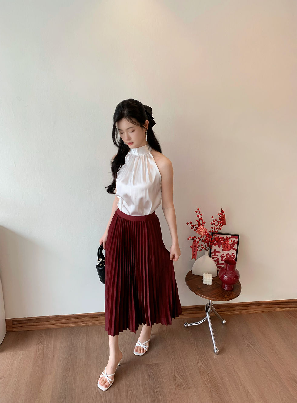 Thumbnail: CNY PICK - Red Pleated Skirt