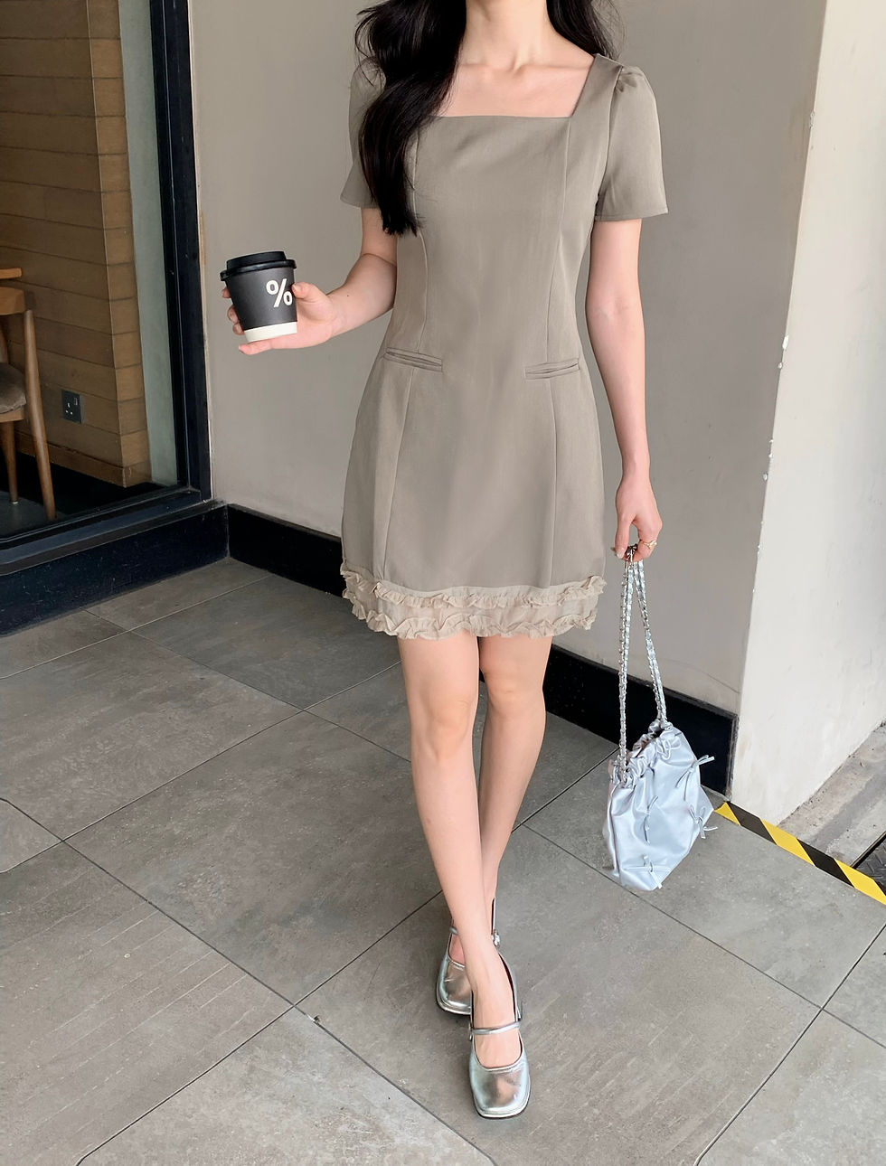 Thumbnail: Square Neck Oni Dress