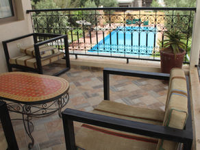 Terrasse avec vue Piscine Dar Mimosa